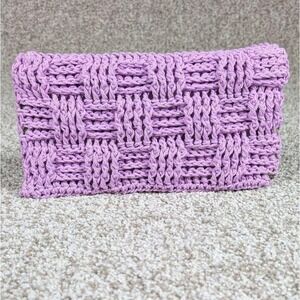 Handmade Crochet Swiffer Mop Cover Pad Reusable Duster‎ Orchid Purple